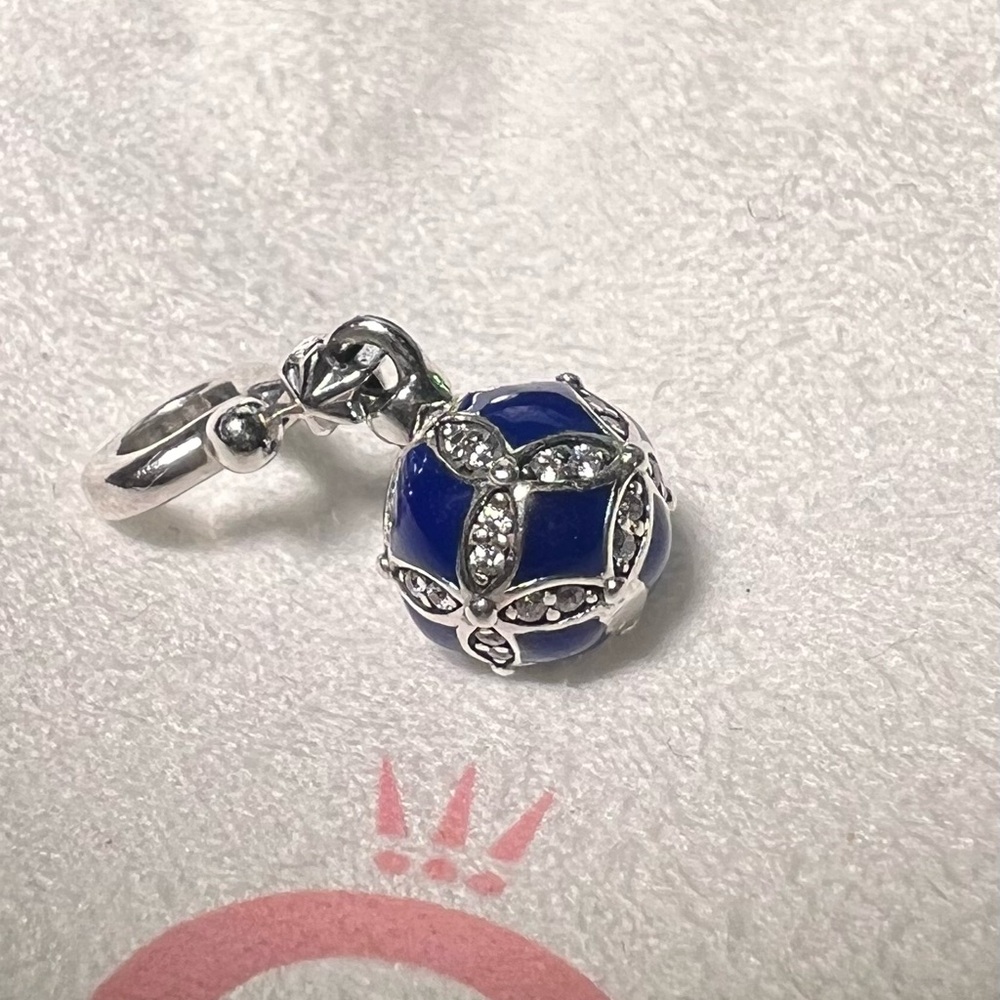 Pandora 2019 Blue Ball Charm 925 ALE NEW GUARANTEED AUTHENTIC!